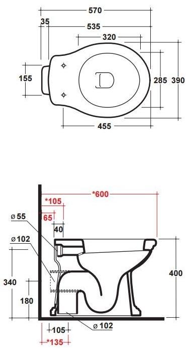 Приставной унитаз напольный Белый Olympia Ceramica IMPERO Италия sun-id-1346453 - Вид №1