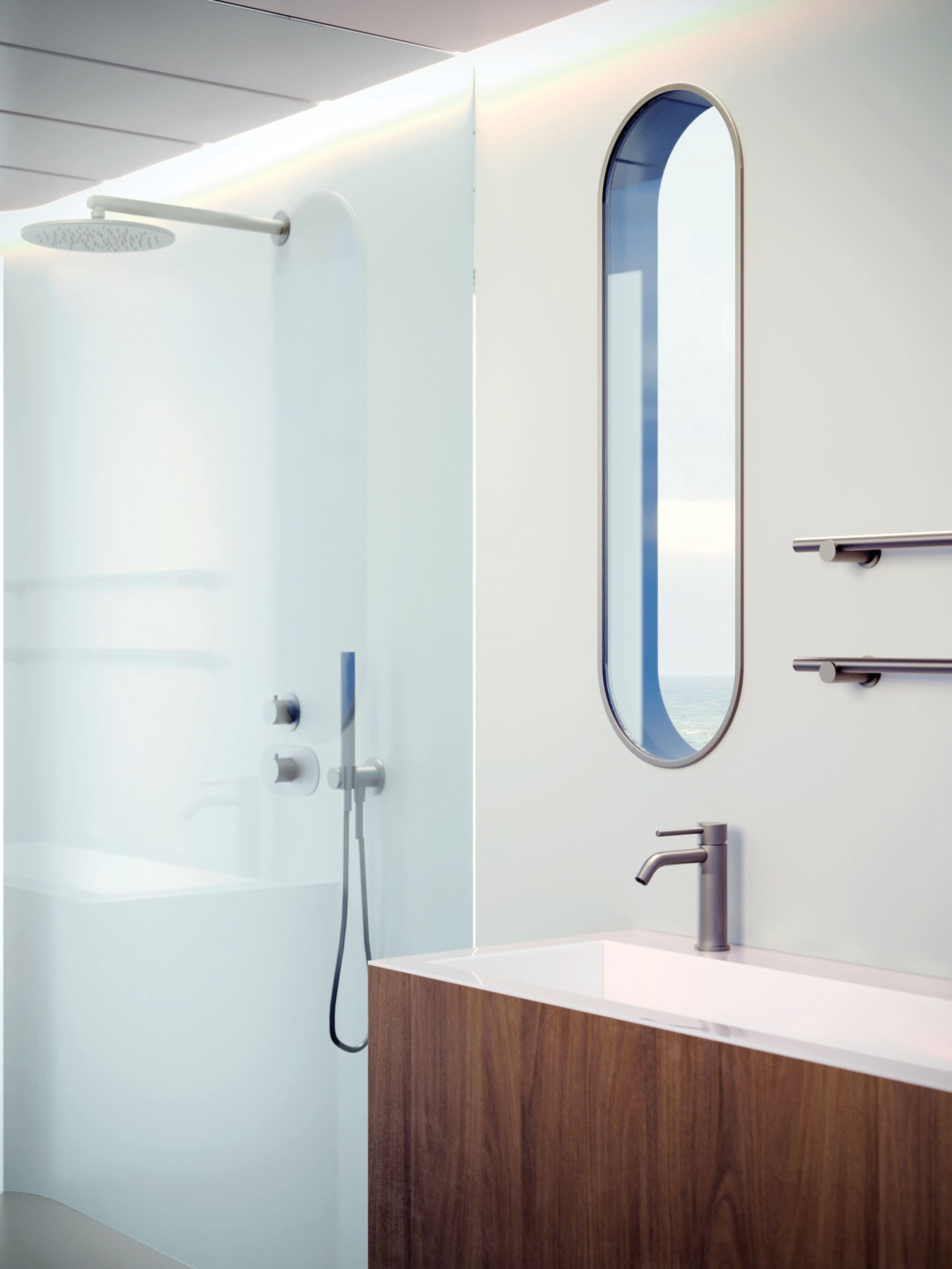 3-ходовой переключатель из нержавеющей стали CARIMALI Navis ARCH-00129928 - Вид №1