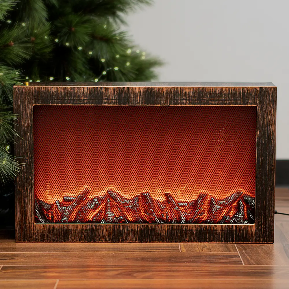 89367791 Светодиодный декоративный светильник-камин "Эпик" пластик 60x11x36см STLM-1433008 Santreyd 