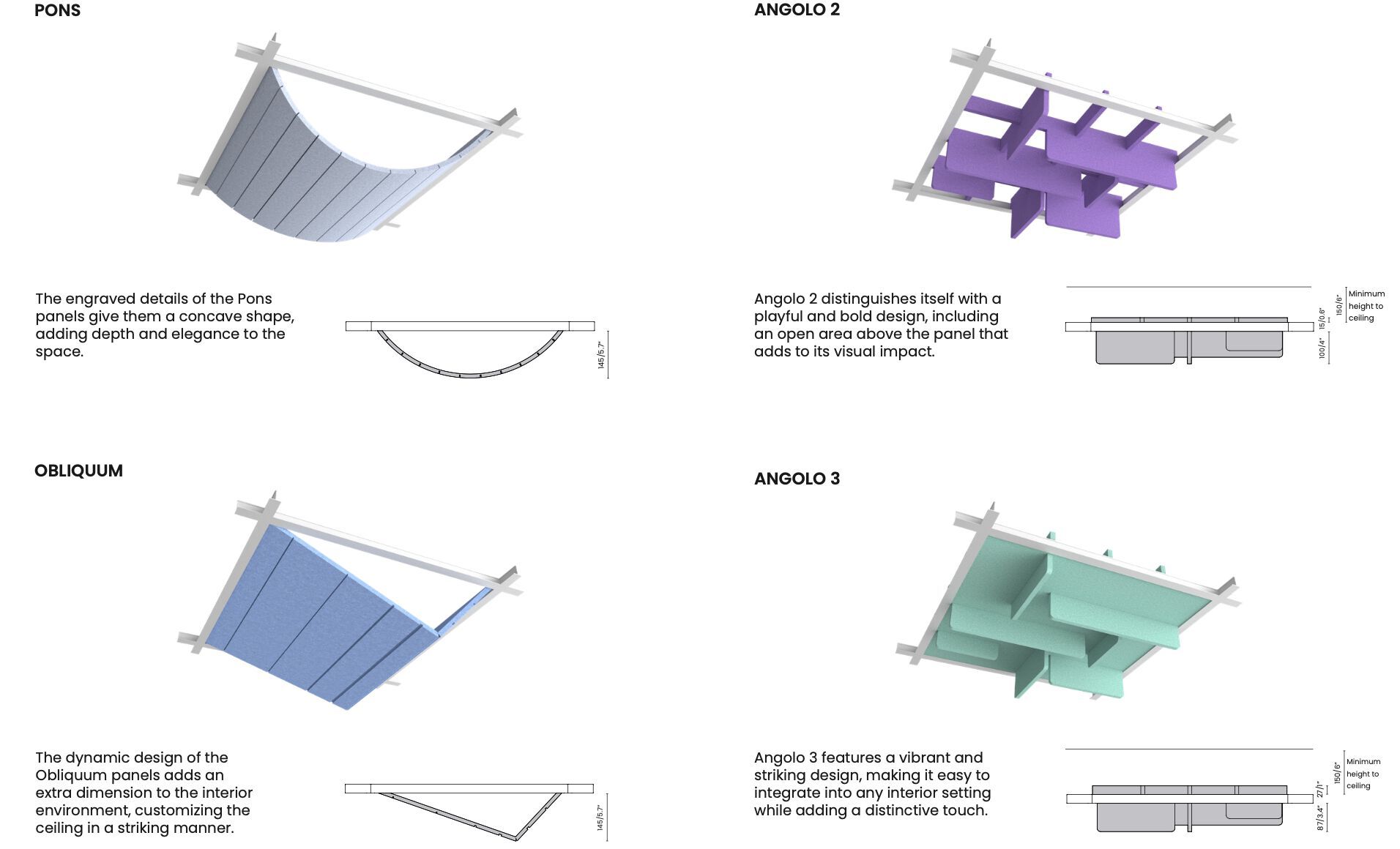 Потолочная офисная акустическая панель Askia VOLUMETRIC ARCH-00073382 - Вид №2