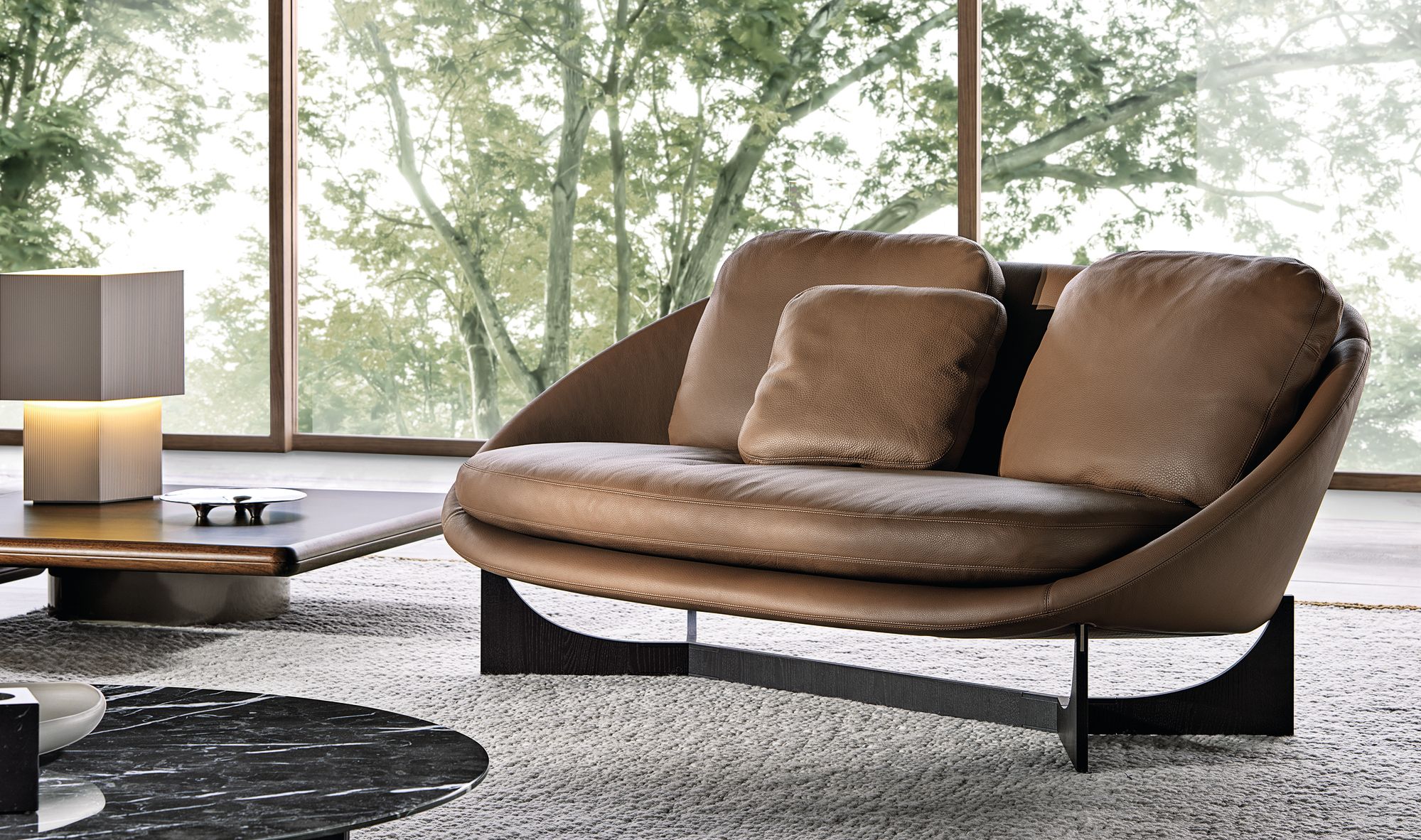 2-местный кожаный диван Minotti Лидо ARCH-00124749 - Вид №1