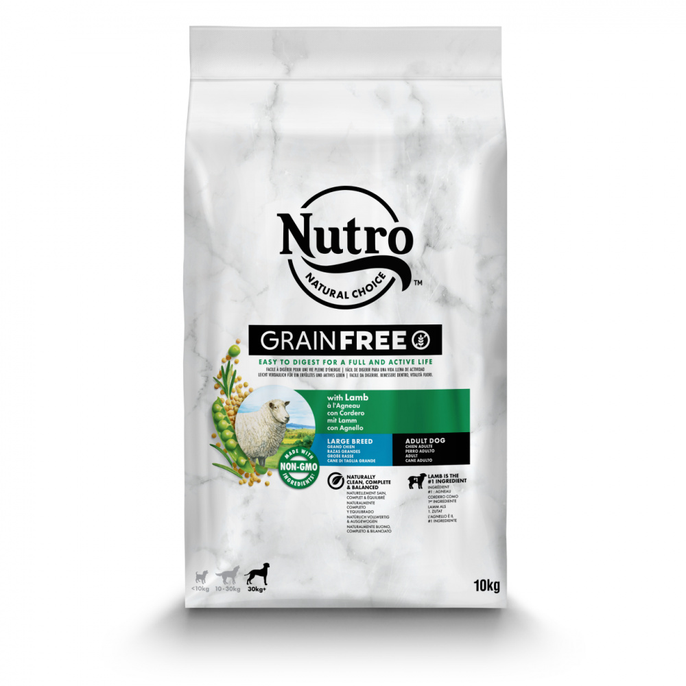 ПР0059453 Корм для собак для крупных пород с ягненком и экстрактом розмарина сух. 10кг NUTRO 