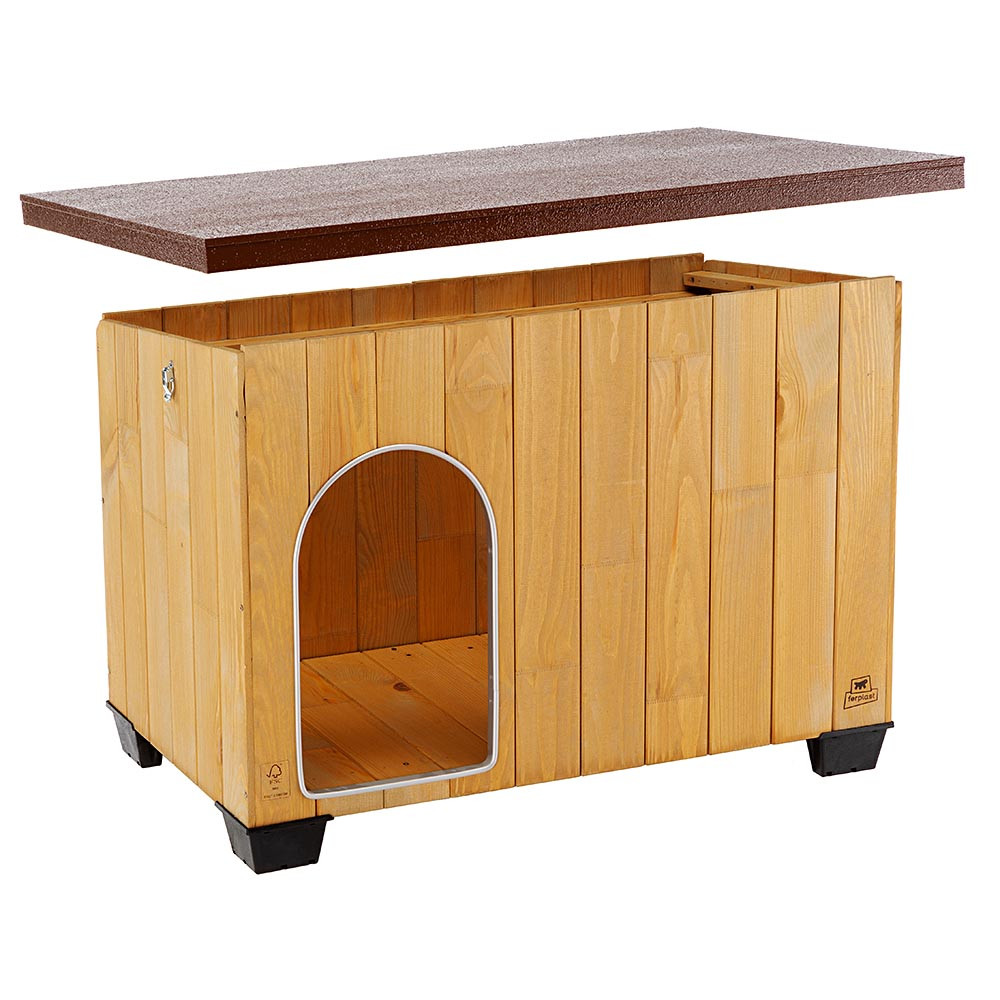 ПР0019185 Будка для собак Baita 80 деревянная, 102х70х65,5см FERPLAST  - Вид №5