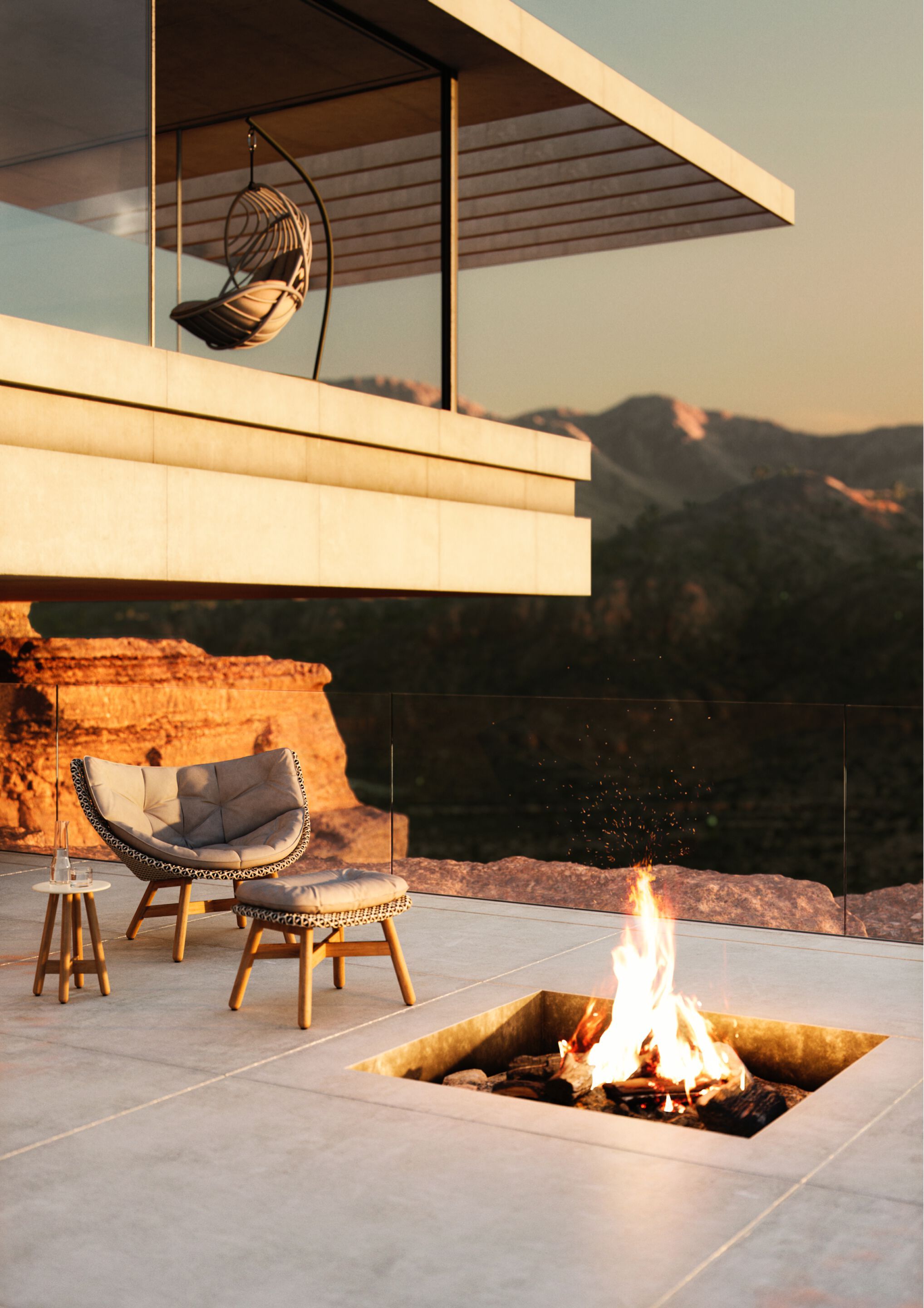 Тканевое садовое кресло DEDON MBRACE ARCH-00117330 - Вид №17