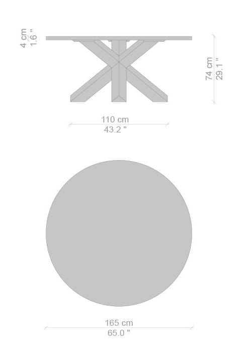 Стол с твердой деревянной основой CASSINA LA ROTONDA ARCH-00139497 - Вид №11