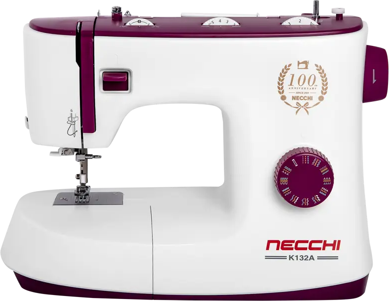 90842272 Швейная машина электромеханическая Necchi K132A 600 ст/мин цвет белый STLM-0408544