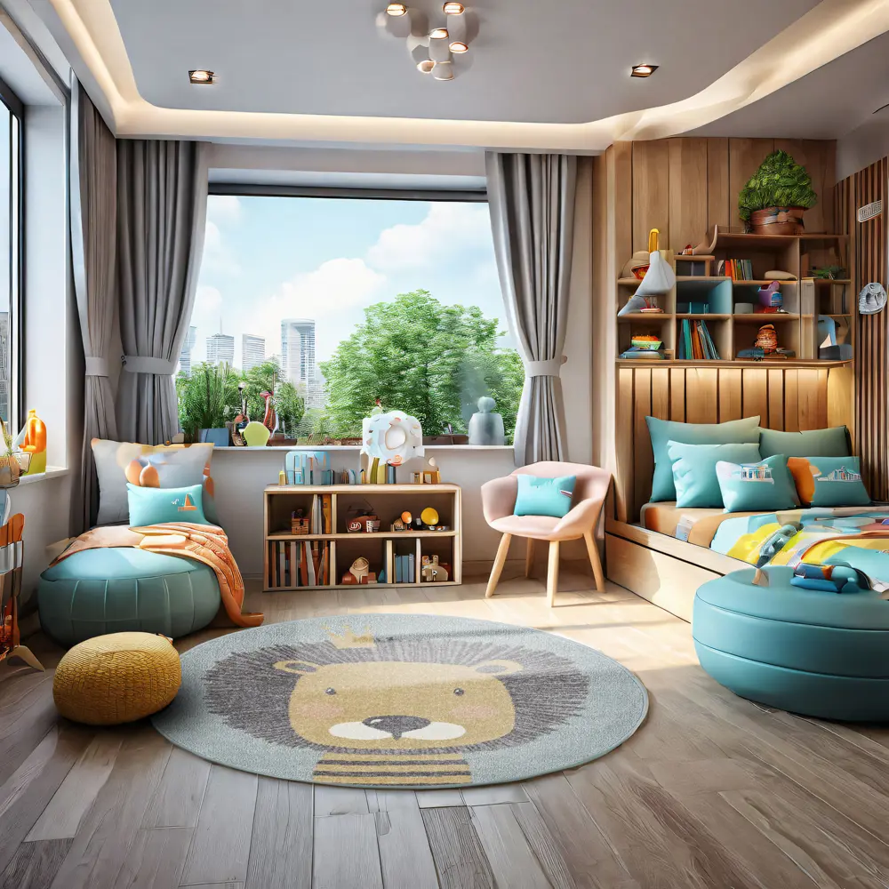 Santreyd Ковер Призма 150×230 см - разноцветный фризе для детской комнаты 89376439 STLM-1498440 - Вид №5