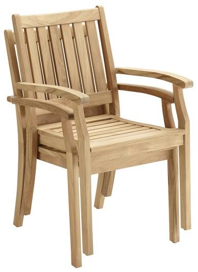 solpuri Штабелируемый садовый стул из тика с подлокотниками Windsor sun-id-1357112 - Вид №2