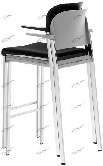 Diemmebi Табурет с подлокотниками из переработанного полипропилена и металла Makeup sun-id-1418240