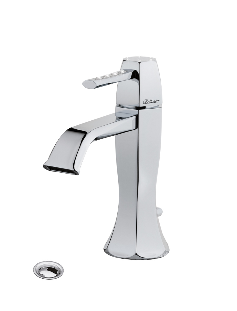 1605 Bellosta Rubinetterie СМЕСИТЕЛЬ ДЛЯ УМЫВАЛЬНИКА С ОДНОМЕРНЫМ ОТВЕРСТИЕМ C / SWAROVSKI Stresa