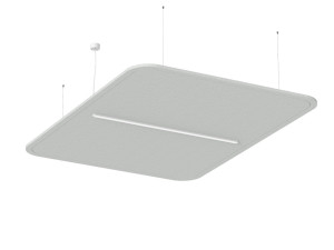 Рециркулированный любимчик Dimmable акустический подвесной светильник