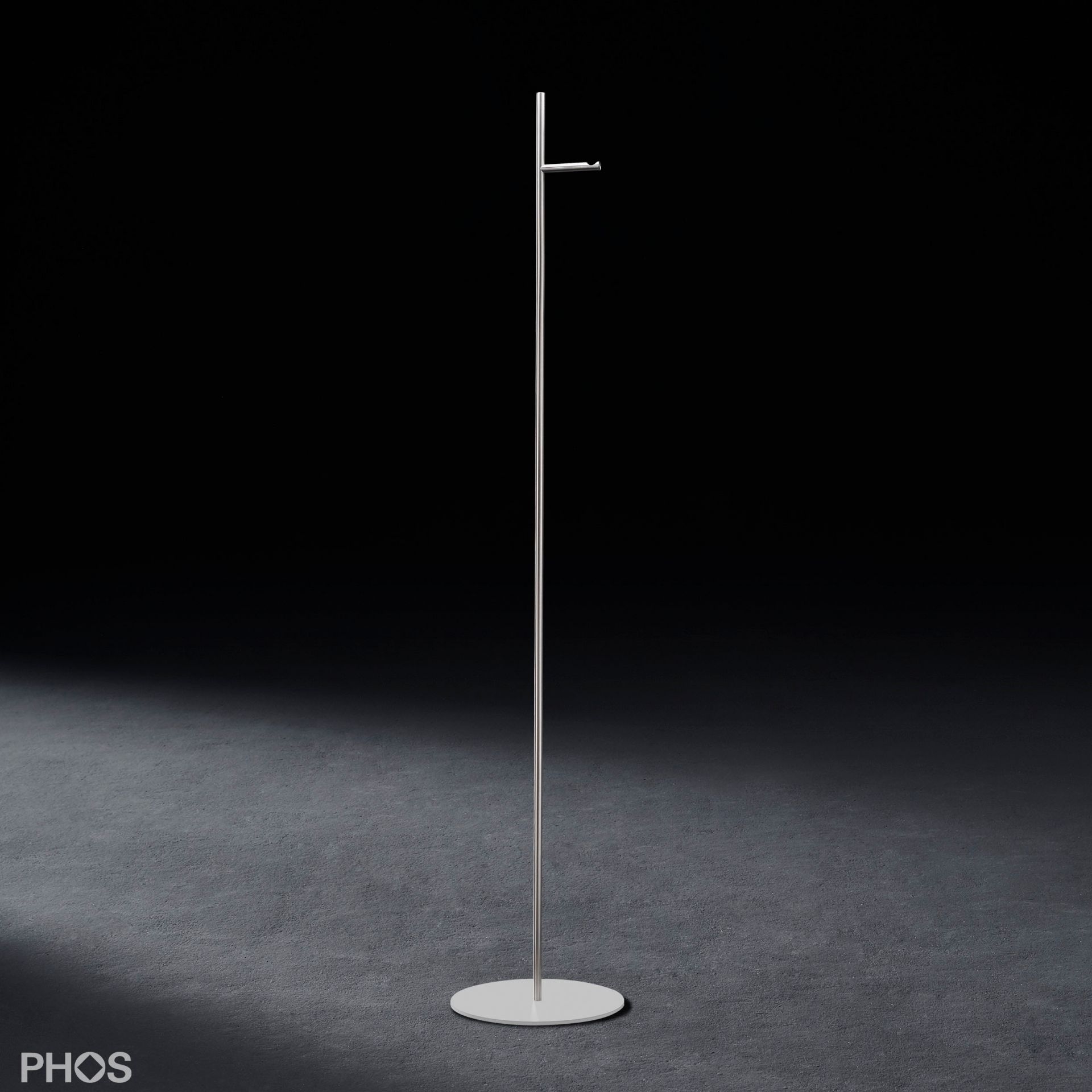 GSTS1V-BPW Вешалка прямая 1м, основание: белое. PHOS 