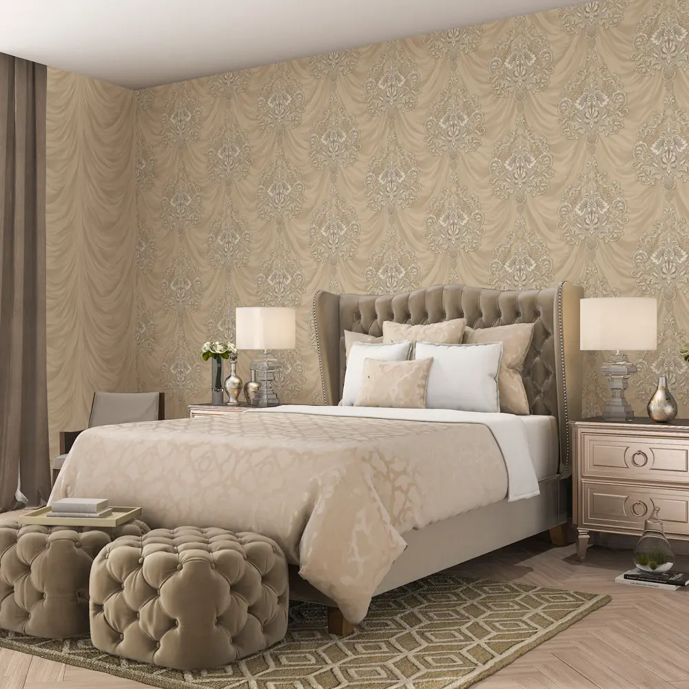Обои флизелиновые Euro Decor Botticelli бежевые 1.06 м 1158-06 82107818 STLM-2169784 - Вид №3