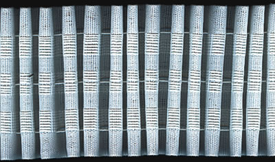 3173 Лента шторная 78 мм белый Santreyd 