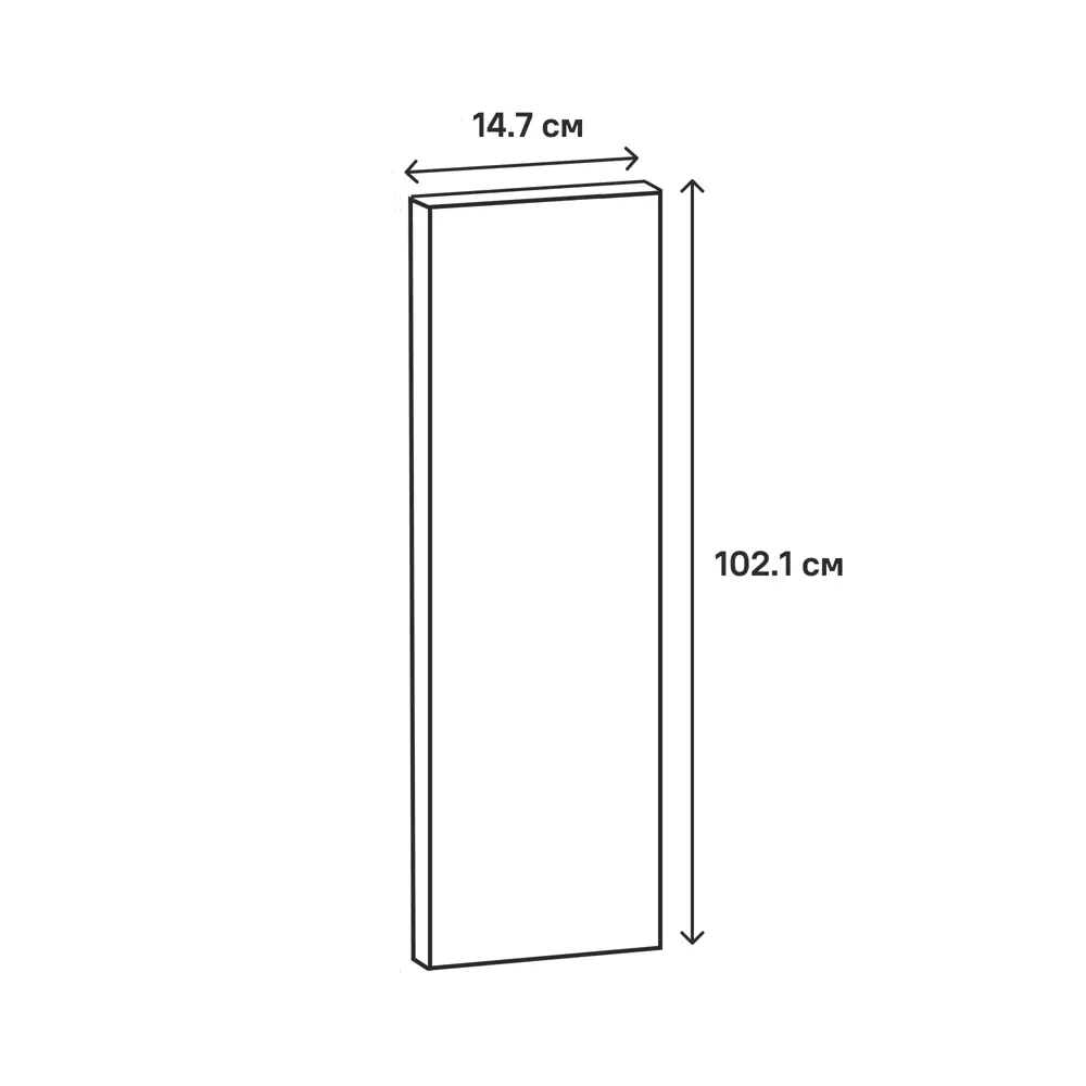 Фасад кухонный DELINIA ID Рошаль 14.7×102.1 см - элегантность темного дерева 86881236 STLM-0863139 - Вид №12