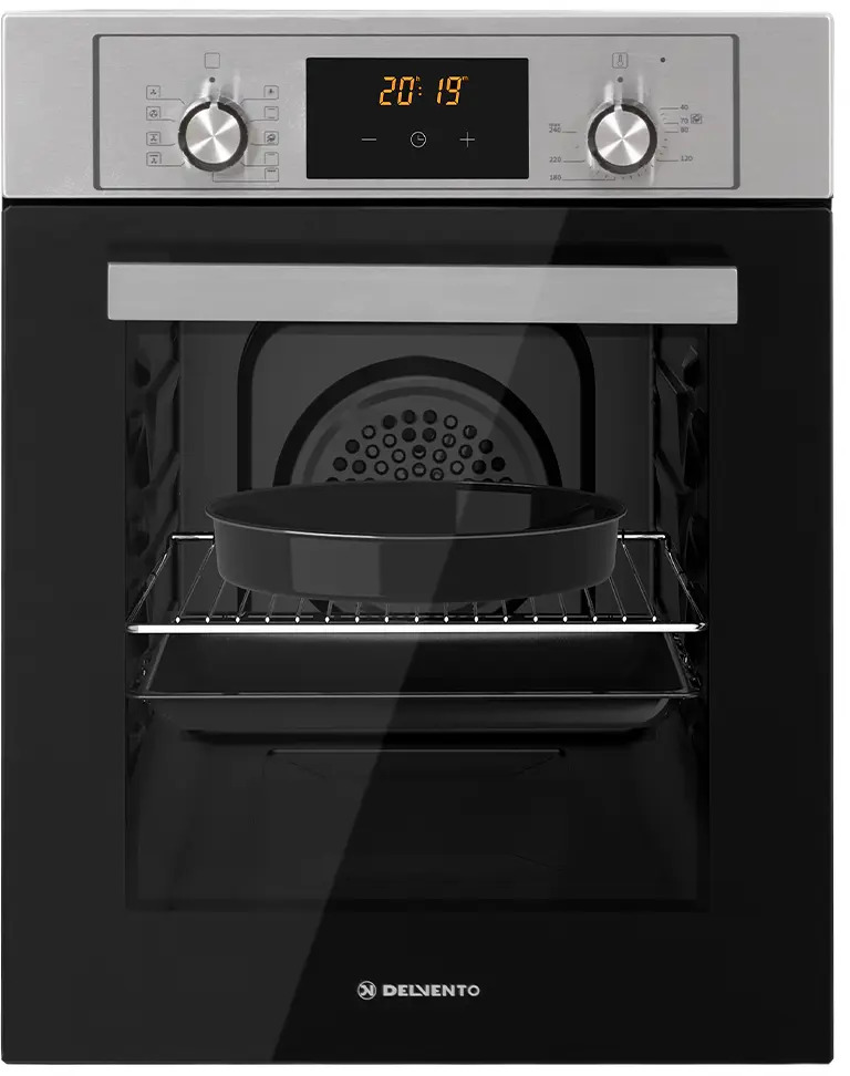 91376697 Электрический духовой шкаф Delvento V4EM59001 45x59.5x56.6 см цвет черно-серый STLM-0876889