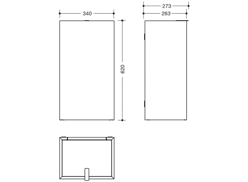 900.05.004XA корзина для бумаг HEWI System 900 - Вид №1