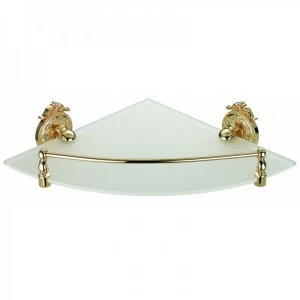 Полка стекло угловая Hayta (Германия) 13910-1/GOLD