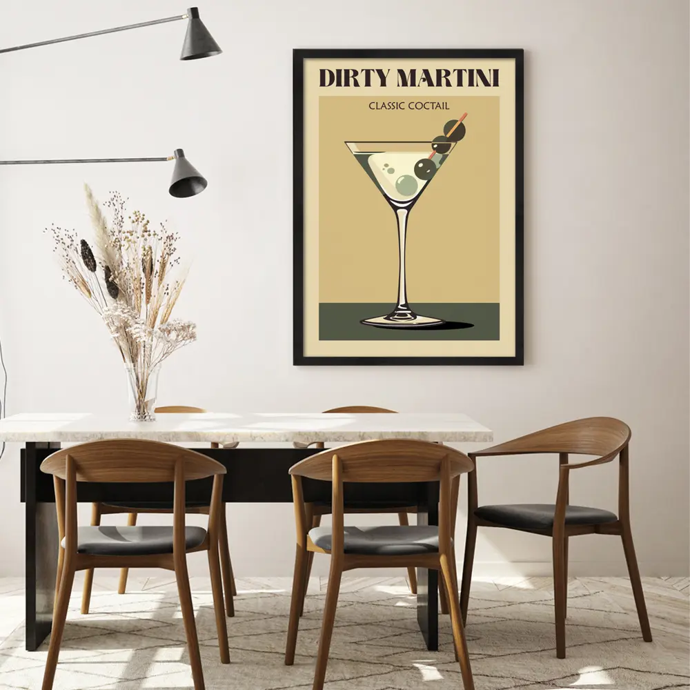 POSTERMARKET Картина Мартини в раме для кухни 50x70 см 89394668 STLM-1578428 - Вид №5