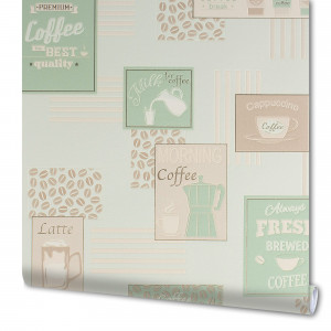 82938371 Обои виниловые зелёные 0.53 м 355 11 Мокко