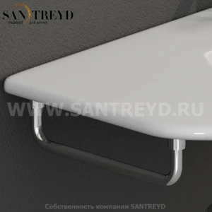 BO024 Держатель для полотенец 29 см Хромированный Globo GRACE Италия