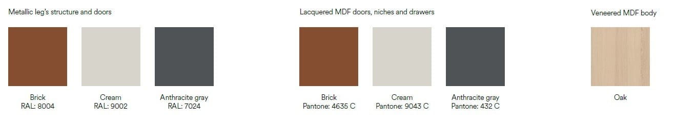 Консоль из шпона и МДФ с ящиками TEULAT Yoko ARCH-00028056 - Вид №13