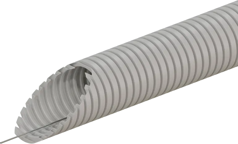 Гофрированная труба ЭКОПЛАСТ D40 мм для электропроводки с протяжкой 10055857