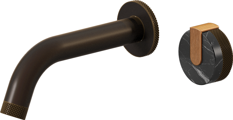 E-11535-R2MB-L1BRG-OB Настенный прогрессивный смеситель скрытого монтажа для раковины GRAFF MOD+