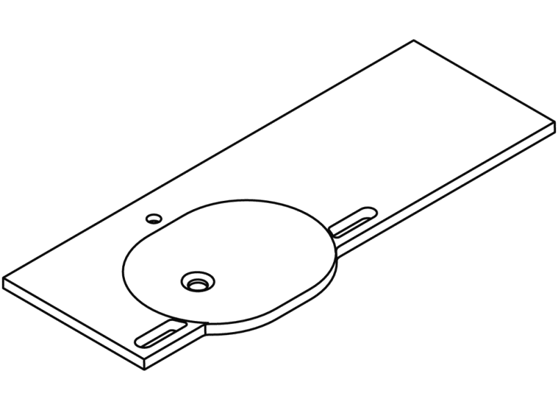 950.11.601S Умывальник различной длины HEWI Waschtische  - Вид №7