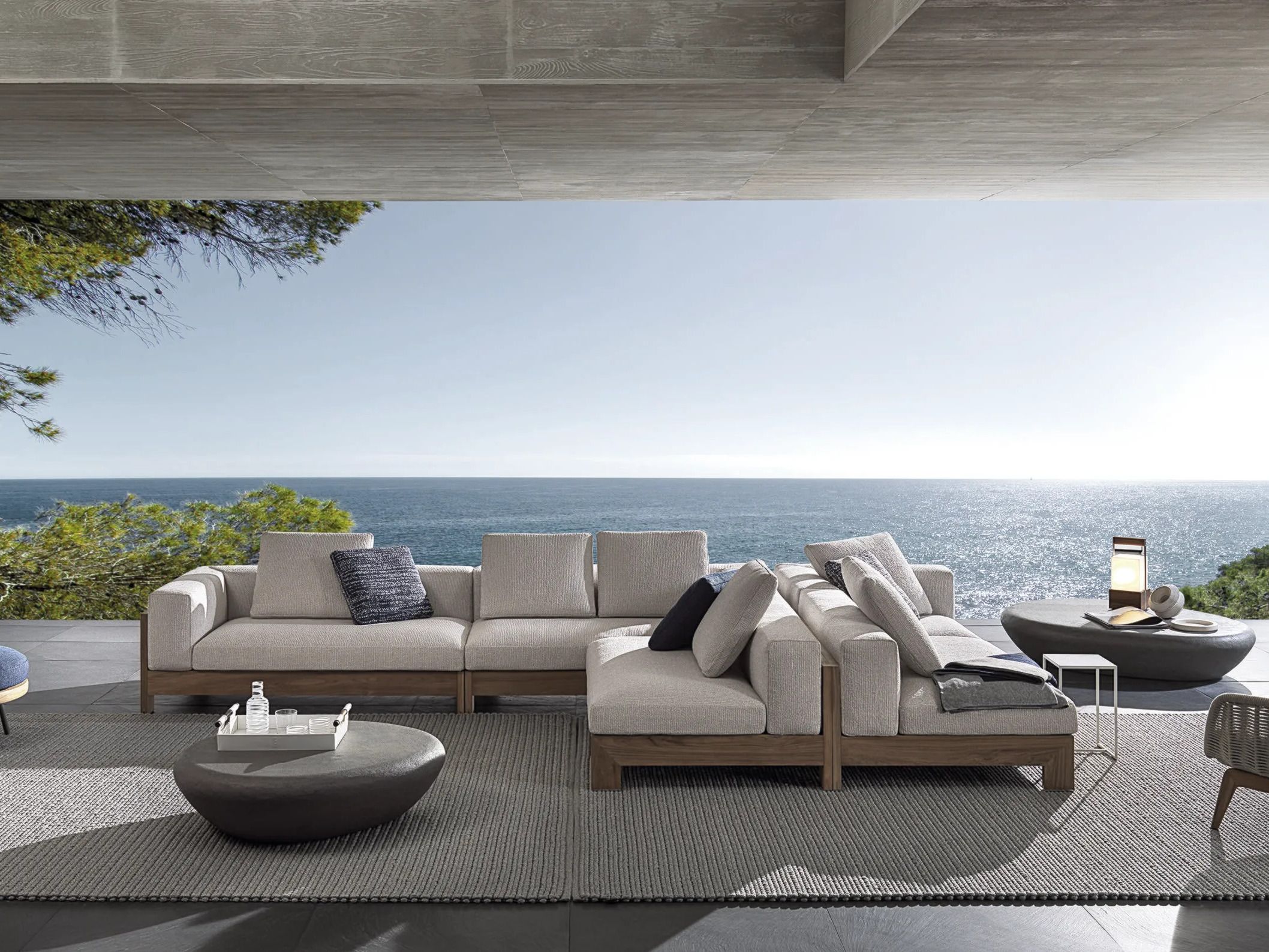 Секционная ткань открытый диван Minotti Элисон ARCH-00089937 - Вид №1