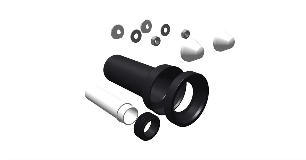 88917318 Патрубки с манжетами Oli для подвесного унитаза STLM-0999880