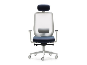 Сетчатое вращающееся офисное кресло с подголовником