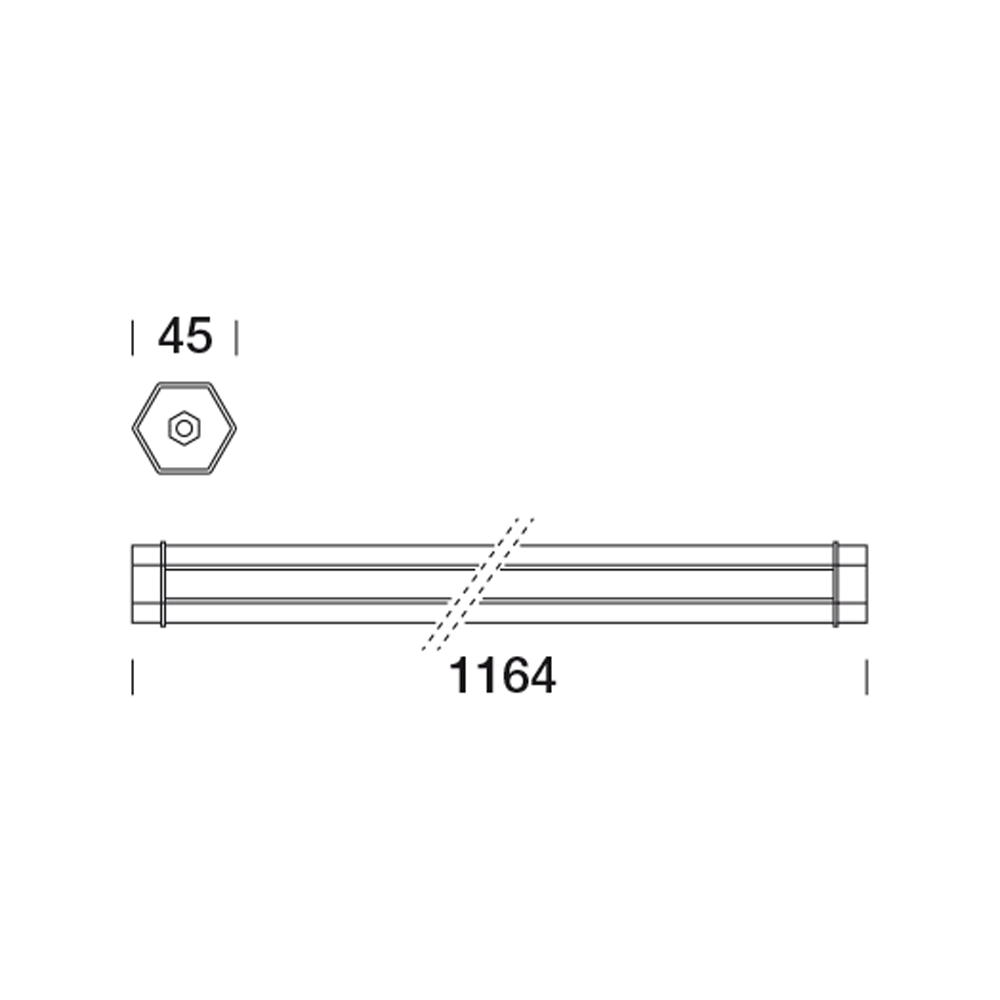 8486666 Мобильный светильник Platek ESAGONO  ESAGONO 1200 mm - LED 4000K diffuse  - Вид №12