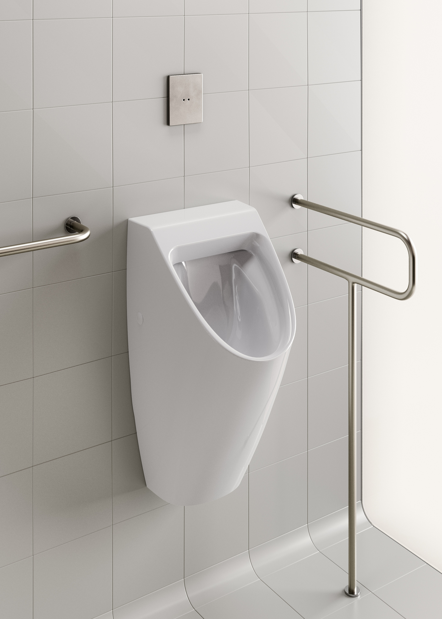 909711 Настенный писсуар, уринал с мушкой GSI ceramica Community - Вид №2