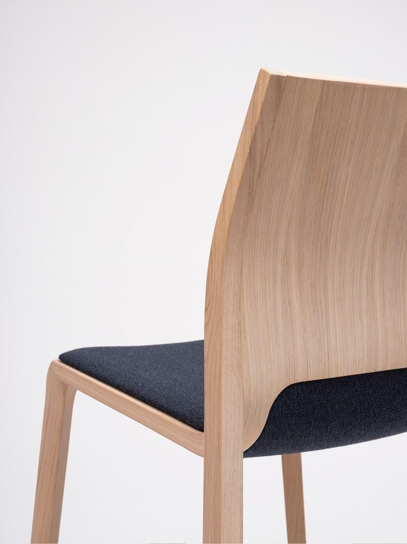 ONDARRETA Штабелируемый деревянный стул со встроенной подушкой Silu sun-id-1451229 - Вид №6