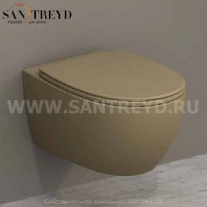 MDS03PA Подвесной унитаз настенный Бежевый Ceramica Globo 4ALL Италия