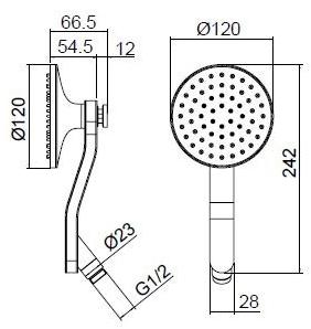 ZAZZERI Смеситель для душа из нержавеющей стали с отдельными розетками Jk21 sun-id-1369558 - Вид №3