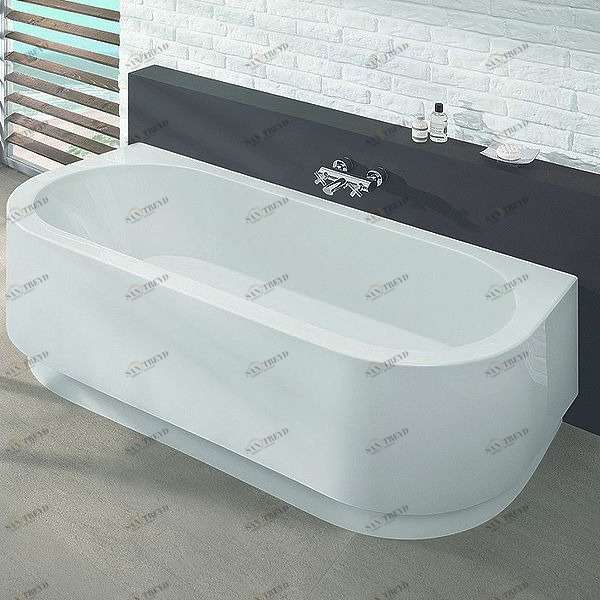 Ванна пристенная HAPPY D. 180х80 см с аэромассажем Deluxe HOESCH 6180