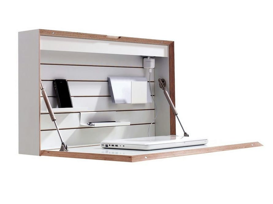 Деревянный письменный стол для ПК с откидными дверцами Müller Small Living FLATBOX ARCH-00015409