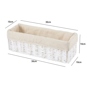 Корзина белая 10x10x30 см бум Konsensa 89453512 STLM-2197429