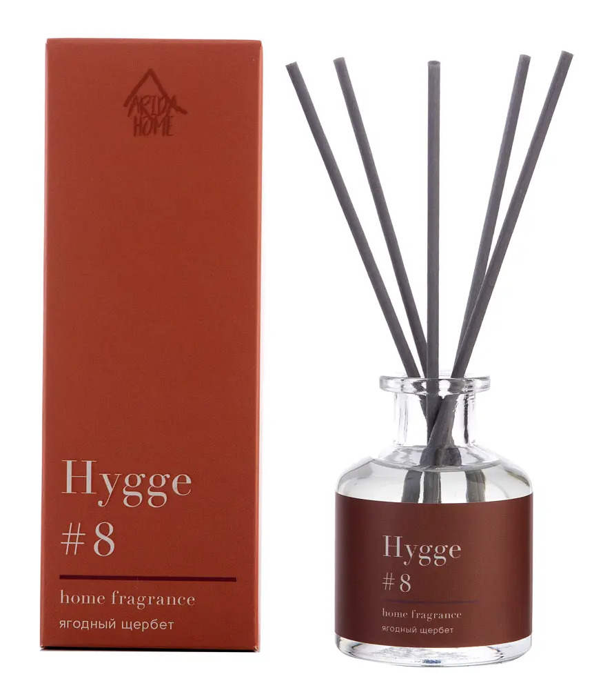 ARIDA HOME Аромадиффузор Hygge 8 «Ягодный щербет» для уютной атмосферы 84535146