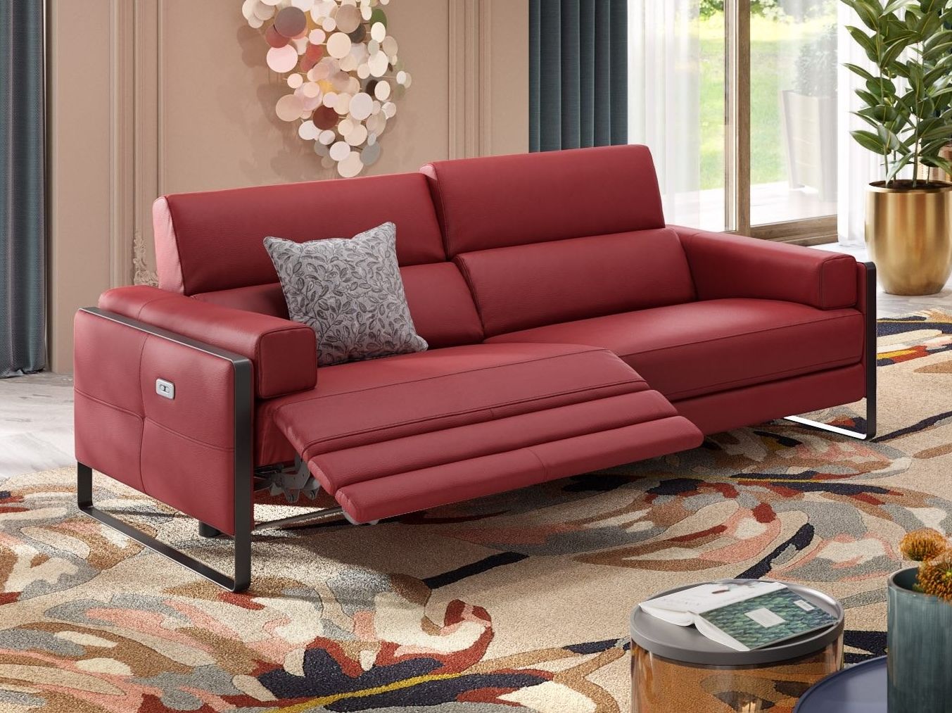 3-местный кожаный диван Sofanella MILO ARCH-00000200 - Вид №3