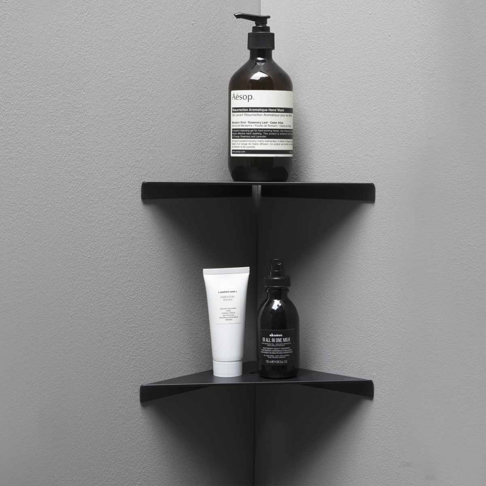 ELMEANNREVEVER Life Design Угловая полка для душа - Elegance  Непрозрачный черный  - Вид №5