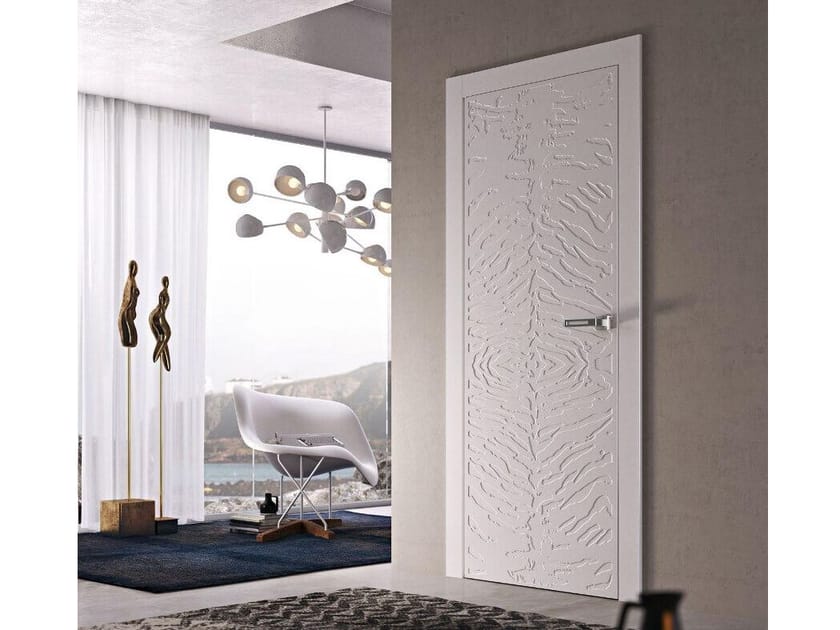 Лакированная распашная дверь Pail Serramenti ANIMALIER TIGRE ARCH-00130135