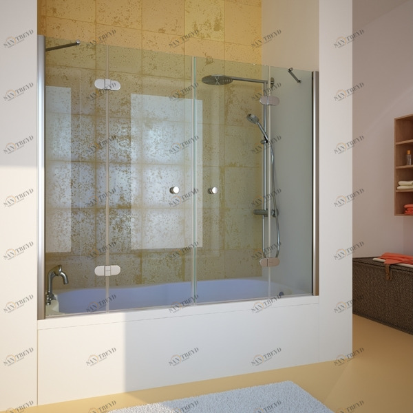 170X150GV104 Душевое ограждения на борт вынны GUTEWETTER Германия LUX