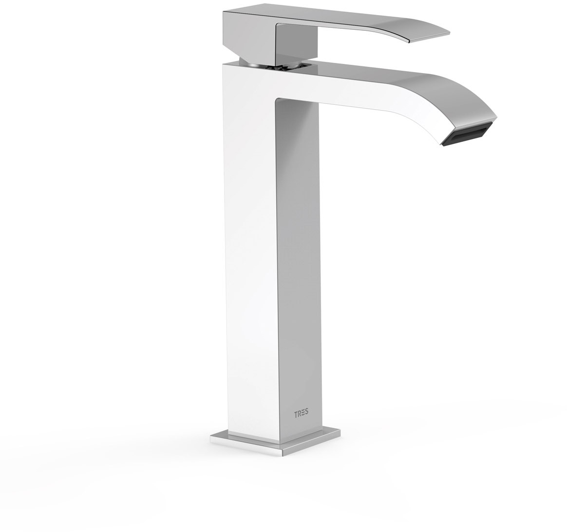 Смеситель для раковины CUADRO High с одной ручкой -00661001BL TRES