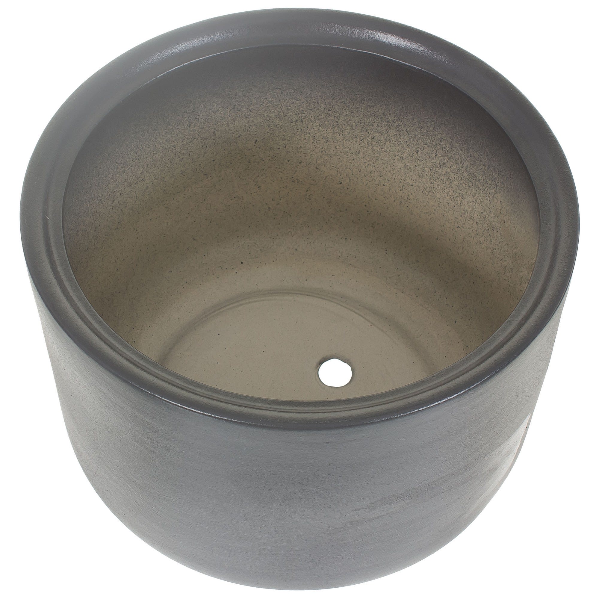 81932584 Горшок цветочный ø24 h24 см v6 л керамика тёмно-серый Орфей Santreyd - Вид №1