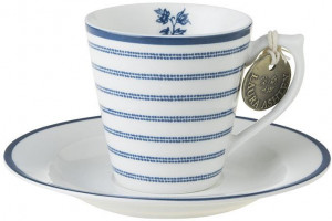 Кофейная пара эспрессо LAURA ASHLEY Candy Stripe, 90мл