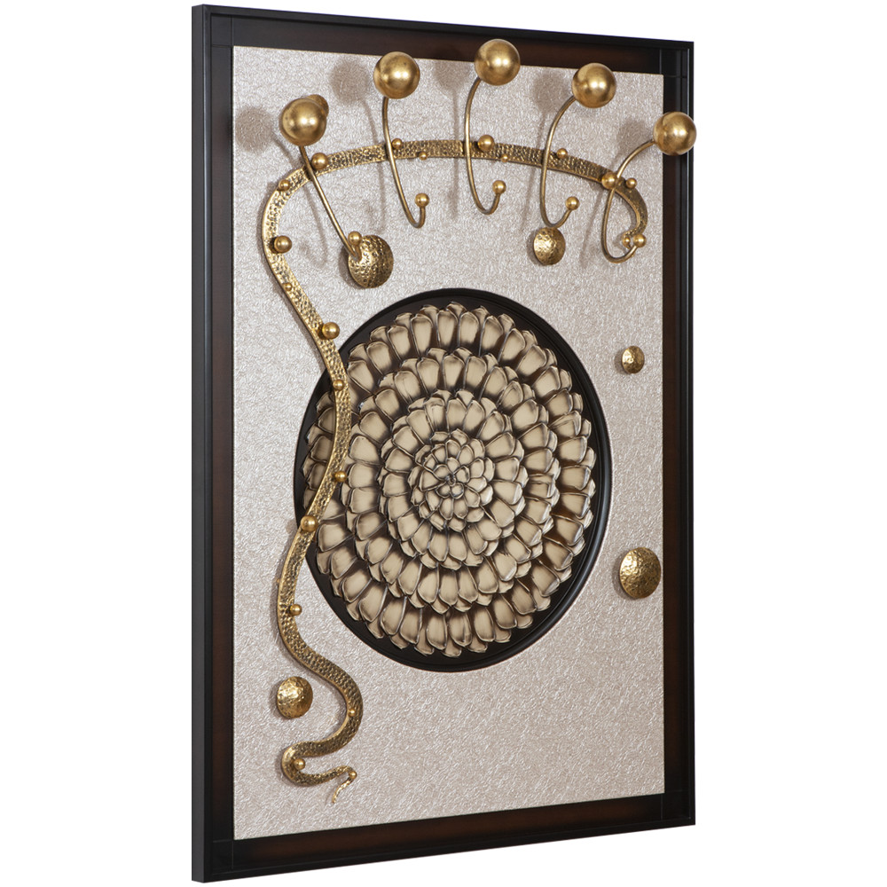 15007 Вешалка настенная Heri 2 Каштан Mix BOGACHO 4627163960840 - Вид №1