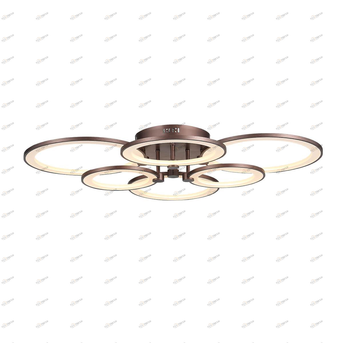 Люстра светодиодная подвесная коричневая 6 ламп ST Luce Twiddle SL867.702.06 ST LUCE ДИЗАЙНЕРСКИЕ, TWIDDLE 00-3833992 Коричневый 